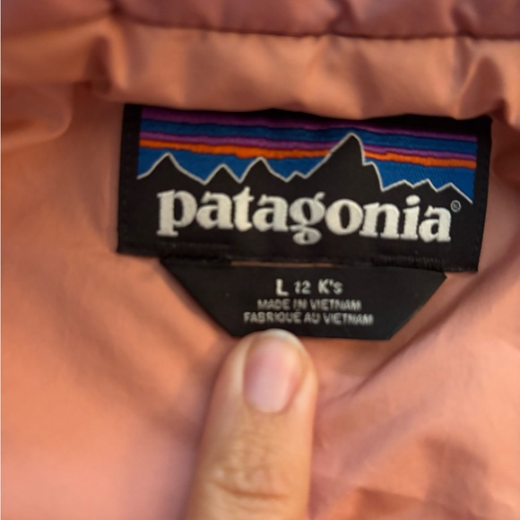 Girls Patagonia Down Sweater Jacket. - Picture 3 of 9